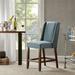 Red Barrel Studio® Monika 25.75" Counter Stool Wood in Blue | 41.5 H x 18 W x 26.5 D in | Wayfair B0B4F3B9052E4257A97A9D6978ADFB9C