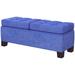 Latitude Run® 46" Storage Ottoman Bench, Upholstered End Of Bed Bench w/ Frame, Button Tufted Storage Bench w/ Safety Hinges For Living Room | Wayfair