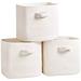 Gracie Oaks Fabric Storage Bin Fabric in White | 11 H x 11 W x 11 D in | Wayfair 2A54AC9C8D3840C8B340F0E7C6C42442