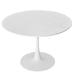 George Oliver Mahn Round 47.24" Dining Table Wood/Metal in Brown/Gray/White | 29.53 H x 47.24 W x 47.24 D in | Wayfair