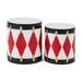 The Holiday Aisle® Toy Drum Decoration Set in Black/Red/White | 20.25 H x 18.25 W x 18.25 D in | Wayfair 8AACE0464A8447E3BDEDFE44A1CC9534