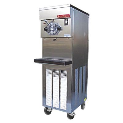 Saniserv 614SAS U 4 Flavor Shake Freezer, 1 Head, 2 HP Compressor, 208 230/60/3, NSF, Silver, 208/230 V