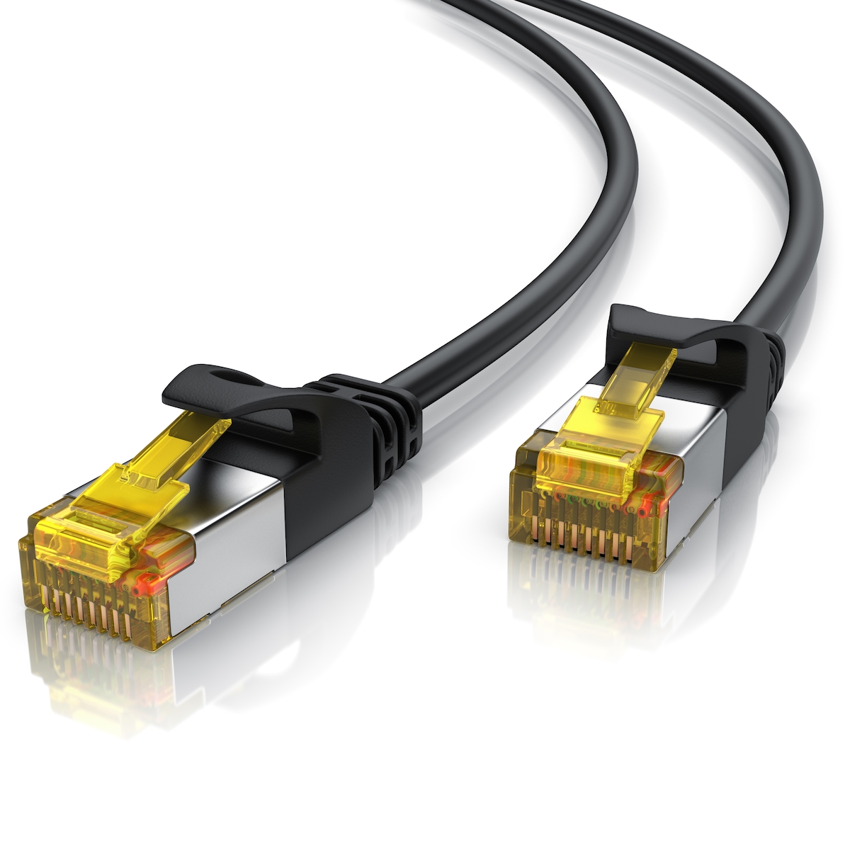 Primewire Ultra Slim Patchkabel Cat 7 - LAN Ethernet Gigabit Kabel - 10000 Mbit - U/FTP PIMF Schirmung - Netzwerkkabel - 7,5m Image