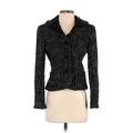 Ann Taylor Wool Blazer Jacket: Black Tweed Jackets & Outerwear - Women's Size 4 Petite