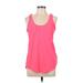 Active by Old Navy Active Tank Top: Pink Solid Activewear - Women's Size Large
