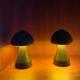 lampada da tavolo a fungo creativa da tavolo a led lampada da tavolo ricaricabile a tre colori lampada da comodino per camera da letto lampada da notte dimmerabile illuminazione a led decorazione
