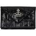 Black Crocodile Envelope Billfold Wallet