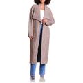 Cable Open Front Sweater Coat