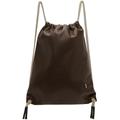 Brown Drawstring Backpack