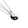 1 paire yin yang pendentif chaîne collier pour femmes ou hommes réglable 2 pièces meilleur ami noir colliers ras du cou pour couples