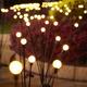 2 pièces lumières solaires de jardin starburst balançant mise à jour lumières 10leds lumière led solaire lumières de jardin extérieures feu d'artifice luciole lumière balançant paysage éclairage pour