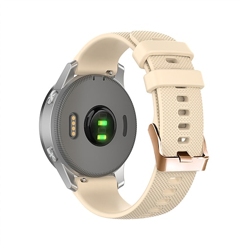 Uhrenarmband für Garmin Forerunner 265S 255S Active 5 Venu 3S 2S Sq 2 Plus Vivoactive 4S 3 Vivomove Sport 18mm 20mm Silikon Ersatz Gurt 18mm 20mm Wasserdicht Verstellbar Sportarmband Armband Image