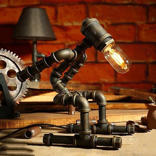 Nachttischlampe, Tischlampe, moderne Retro-Tischlampe, 1 Stück, Nachttischlampe für Nachttisch, Schlafzimmer, Wohnzimmer, Kinderzimmer, Studentenwohnheim, 85–265 V Image