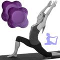 2 Pcs Yoga Knee Mat Anti Slip Yoga Support Kneeling Mat Waterproof Pilates Cushion Mat for Man Women Comfortable & Lightweight Yoga Exercise Protector for Fitness Mediation Travel Purple