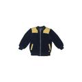7 For All Mankind Fleece Jacket: Blue Print Jackets & Outerwear - Size 2Toddler