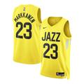 "Maillot Swingman Nike Icon Edition Utah Jazz - Or - Lauri Markkanen - Jeunes - unisexe Taille: S (8)"