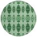 Addison Rugs Chantille ACN610 Emerald 8 x 8 Indoor Outdoor Area Rug Easy Clean Machine Washable Non Shedding Bedroom Living Room Dining Room Kitchen Patio Rug