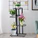 Metal Plant Flower Pot Display Stand Holder Rack Home Shelf Organizer 4 Tier