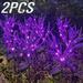 2pcs/3pcs/4pcs Solar Outdoor Lights Waterproof Garden Light For Outdoor Decor Solar Powered Landscape Lights For Patio Yard Backyard Walkway Lawn Decoration Pathway Flower Stake Lights Lavender