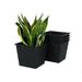 Durable Square Plant Pots - Set of 5 - 5-Pack - 4.89 - Grow confidently in any season!