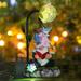 CELNNCOE Solar Garden With Lamp Decoration-Garden Gnomes Decor Statue With Colorful Gradient Solar LED Lights Decoration For Outdoor Patio Balcony Meadow Ornament For Garden Decor for Outside