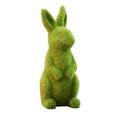 TERGAYEE Easter Animal Statue Decorations for Garden Resin Flocked Garden Statue Decor Easter Easter Rabbit Garden Ornament Home Decor Garden Statue