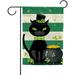 Garden Flag Double Sided Durable Yard Flag St. Patrick s Day Black Cat Fade Resistant Seasonal Flags Suitable for Outdoor Home Lawn Patio Porch Decorative 28x40 Inch