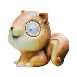 Solar Squirrel Light Fountains for Garden and Indoor Decoration Water Resin Landscape Lamp Lights outside Christmas Gift