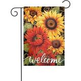 Sunflower Garden Flag 12x18in Garden Flag Outside Double Sided Religious House Flags Mailbox Banner Decorative Yard Signs