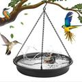 Hanging Bird Bath Hanging Bird-Feeder Garden Bird Bat Bird Feeder Plate Hanging Tray Bird Bath Tray Hanging Bird Water or Bird Seed hanging bird baths for outdoors