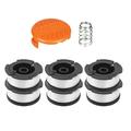 Pack of 6 Grass Trimmer Spools for Black and Decker Grass Trimmer Diameter 1.65mm 10M Trimmer Spool