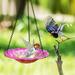 Pengzhipp Birdfeeders Outdoors Hanging Hanging Bath Humming Feeder Baths For Outdoors Bath Bowl By Bathth Durable Garden Supplies Pink
