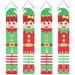 Christmas Elves Couplets 2 Pair Yard Decor Ornament Emblems Decorative Polyester