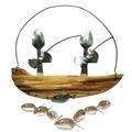 Soikfihs Fishing Sculpture Fishing oat Spoonfish Wind B Man Chime Home Decor Wind Chimes Bedroom Wind Chime Indoor Wind Chime Decor