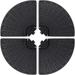4-Piece Cantilever Offset Patio Circular Umbrella Stand Base Fills Up to 160lbs
