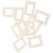 10 Pcs Doll House Nail Accessories White Baroque Frame Photo Ornaments Mini Props Picture Vintage Resin