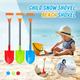 KANY 51cm 1PC Beach Shovels Toys For Kids Children s Snow Shovel Children s Beach Shovel With Stainless Steel Handle Beach Shovels For Kids For Sand