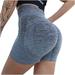 nerohusy Womens Running Shorts Women s Workout Shorts High Waisted Compression Yoga Spandex Volleyball Biker Shorts for Women Seamless Fitness Yoga Shorts Gray L