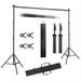 Backdrop Stand 10x7ft(WxH) Photo Studio Adjustable Metal Background Stand Balloon Arch Support Kit With 4 Crossbars 4 Backdrop Clamps Parties Wedding Events Decoration