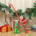 1pc Electric Santa Climbing Ladder To Tree Climbing Up And Down Santa Claus On Ladder With Music And Bag Of Presents Tree Holiday Party Home Door Wall Decoration Ornament