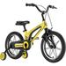 Imerelez 14 Kids Bike for Girls and Boys - Girls Bike Toddler Bike Kids Bike with Magnesium Alloy Frame and Auxiliary Wheel Single Speed Cruiser Bike Yellow