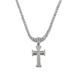 Elegant Sterling Silver Cross Pendant Necklace - Handcrafted for Timeless Style and Meaningful Symbolism