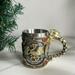 1pc 14oz Vintage Stainless Steel Medieval Steampunk Dragon Coffee Mug Dungeon Dragon Gear Steel Bone Golden Dragon Beer Tank Father s Day Gift For Men Bar Decor Horror Clearance Weird Stuff Summer W