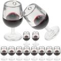 Miniature Doll House Accessories 12pcs Doll Wine Glasses Miniature Wine Cup Red Wine Goblet Tiny House Accessories