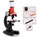 Oneshit High-definition 1200 Times Microscope Toy Children s Scientific Experiment Tool Telescope in Clearance