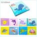 Toddler Baby Early Guidance Book Bath Toy EVA Bathing Book Toy Cooling Book SquareBB Called Ocean Animal Number Farm Traffic Sports Baby Bathing Book EVA Non-slip Bathing Book Water Baby Playing Wate