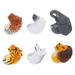 Dinosaur Ring Toy Favors Kids Goodie Bag Stuffers Finger Puppets Party for Hand Pvc Child 6 Pcs