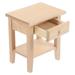Doll House Accessories Accessory Side Cabinet Mini Bedside Table Nightstand Wooden Solid Toy Room Micro Scene