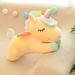 Cute Pony Plush Toy Rainbow Angel Unicorn Girl Heart Plush Doll Simulation Pony Stuffed Pillow Girlfriend Birthday Gift 30cm huang