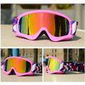 JSJM New Kids Ski Goggles Double Layers Anti-Fog UV400 Ski Glasses Snow Snowboard Goggles Children Winter Ski Eyewear Age 3-12 PINK